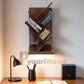 Modern Zigzag Wall-Mounted Bookshelf