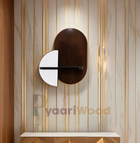 Modern Half Moon Wall Shelf