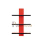 Modern Minimalist Wall Shelf (Red & Black)
