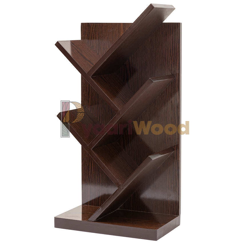 Modern Zigzag Wall-Mounted Bookshelf
