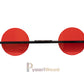 Modern Dual Disk Wall Shelf (Red & Black)