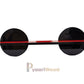 Modern Dual Disk Wall Shelf (Black & Red)