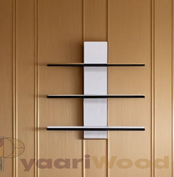 Modern Minimalist Wall Shelf (White & Black)