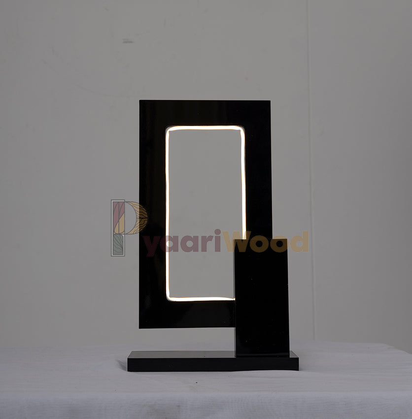 Modern Wooden Table Study Lamp (Black)